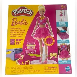 BARBIE PLAY DOH SET RUFFLES & BOWS NEW HASBRO